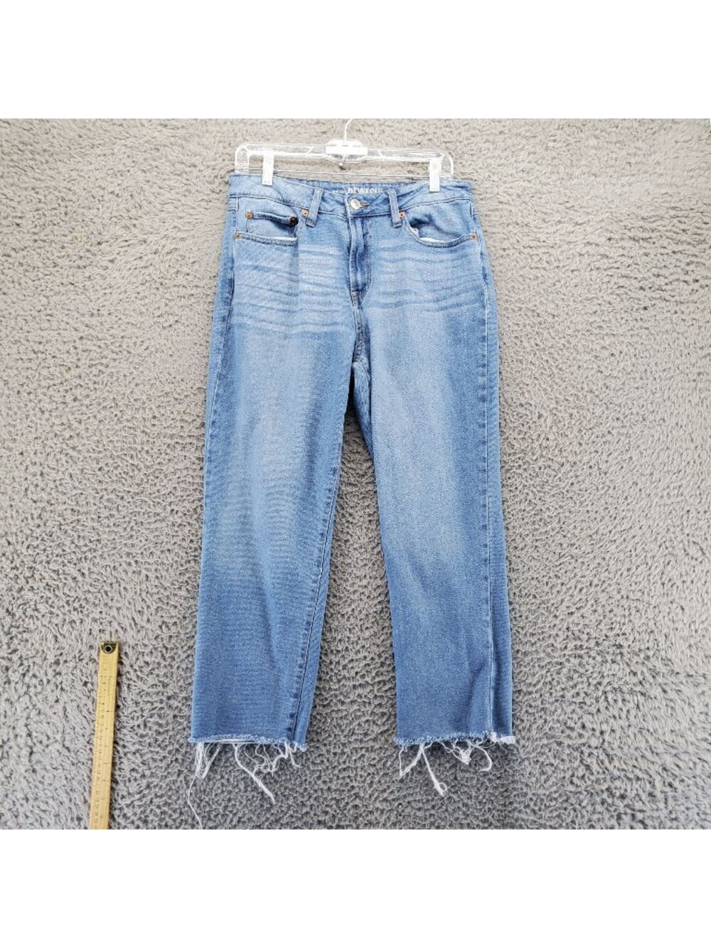 Rewash Jeans Womens Size 11 Blue High Rise Frayed Hem 98% Cotton Style 6131ANS